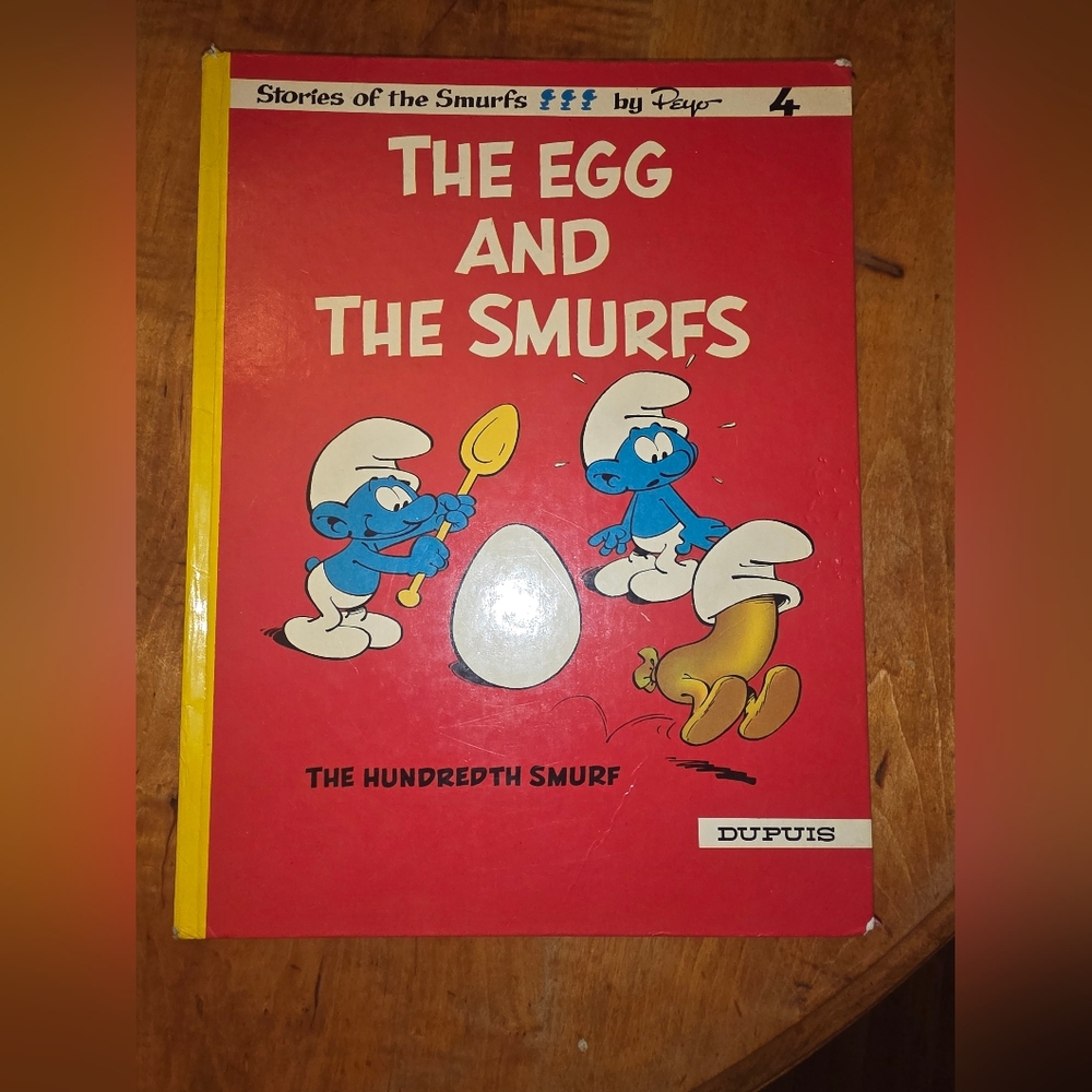 Smurf Book Comic A Smurf Adventure.The Smurfs and the Egg No.4